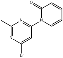 4-Bromo-2-methyl-6-(1H-pyridin-2-one)pyrimidine Struktur