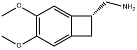 Bicyclo[4.2.0]octa-1,3,5-triene-7-methanamine, 3,4-dimethoxy-, (7R)- Struktur