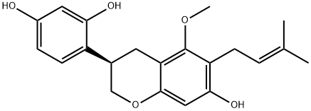 粗毛甘草素C, 142474-53-1, 結(jié)構(gòu)式