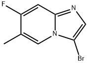 Imidazo[1,2-a]pyridine, 3-bromo-7-fluoro-6-methyl- Struktur