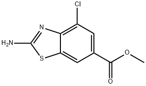 Methyl 2-Amino-4-chlorobenzothiazole-6-carboxylate Struktur