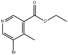 Ethyl 5-Bromo-4-methylnicotinate Struktur