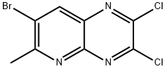 7-bromo-2,3-dichloro-6-methylpyrido[2,3-b]pyrazine Struktur