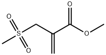 2-Propenoic acid, 2-[(methylsulfonyl)methyl]-, methyl ester Struktur