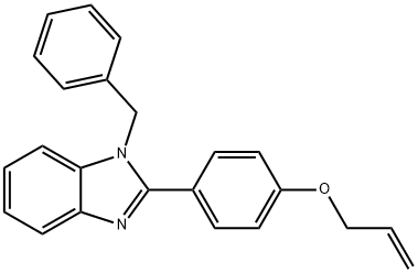 1H-Benzimidazole, 1-(phenylmethyl)-2-[4-(2-propen-1-yloxy)phenyl]- Struktur