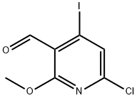 3-Pyridinecarboxaldehyde, 6-chloro-4-iodo-2-methoxy- Struktur