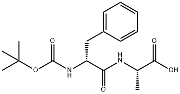 Boc-D-Phe-Ala-OH Struktur