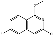 3-chloro-6-fluoro-1-methoxyisoquinoline Struktur