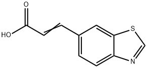 2-Propenoic acid, 3-(6-benzothiazolyl)- Struktur