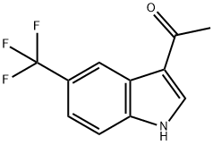 1-[5-(trifluoromethyl)-1H-indol-3-yl]ethan-1-one Struktur