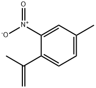 Benzene, 4-methyl-1-(1-methylethenyl)-2-nitro- Struktur