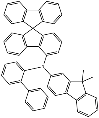 N-(2-biphenyl)-N-(9,9-dimethylindol-2-yl)-9,9-spirobifluorene-4-amine Struktur