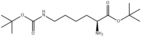 L-Lysine, N6-[(1,1-dimethylethoxy)carbonyl]-, 1,1-dimethylethyl ester Struktur