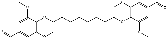 Benzaldehyde, 4,4'-[1,8-octanediylbis(oxy)]bis[3,5-dimethoxy- Struktur