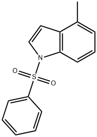 1H-Indole, 4-methyl-1-(phenylsulfonyl)- Struktur