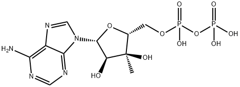 3'-C-methyladenosine diphosphate Struktur