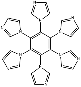 1,1',1'',1''',1'''',1'''''-(1,2,3,4,5,6-benzenehexayl)hexakis-1H-Imidazole Struktur