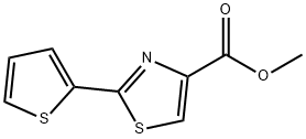 2-Thiophen-2-yl-thiazole-4-carboxylic acid methyl ester Struktur