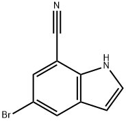 1H-Indole-7-carbonitrile, 5-bromo- Struktur