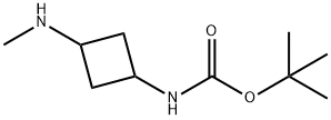 tert-butyl N-[3-(methylamino)cyclobutyl]carbamate, Mixture of diastereomers Struktur