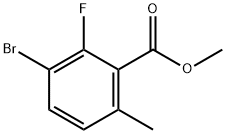 Benzoic acid, 3-bromo-2-fluoro-6-methyl-, methyl ester Struktur