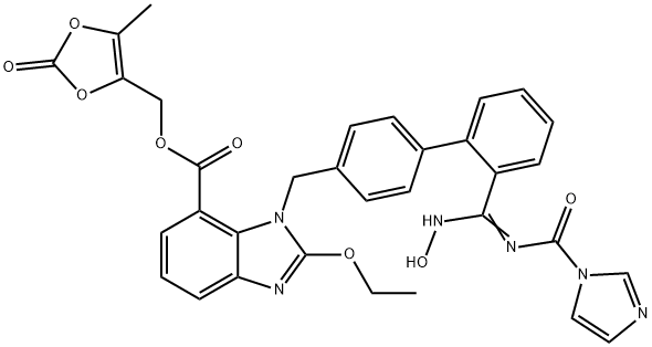 Azilsartan Imidazole Carbonyl Dioxolene Ester Struktur