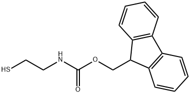 Carbamic acid, N-(2-mercaptoethyl)-, 9H-fluoren-9-ylmethyl ester Struktur