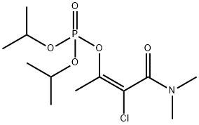 Phosphoric acid, diisopropyl ester, ester with 2-chloro-3-hydroxy-N,N-dimethylcrotonamide (8CI) Struktur