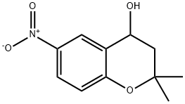 2H-1-Benzopyran-4-ol, 3,4-dihydro-2,2-dimethyl-6-nitro- Struktur