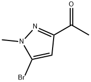 Ethanone, 1-(5-bromo-1-methyl-1H-pyrazol-3-yl)- Struktur