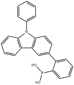 Boronic acid, B-[2-(9-phenyl-9H-carbazol-3-yl)phenyl]- Struktur