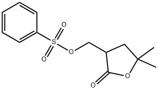 3-BENZENESULFONYLOXYMETHYL)-5,5-DIMETHYLDIHYDRO-2[3H]-FURANONE Struktur