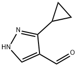 1H-Pyrazole-4-carboxaldehyde, 3-cyclopropyl- Struktur