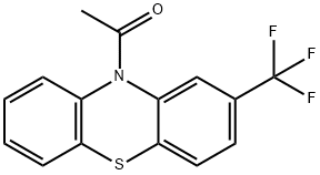 1-[2-(Trifluoromethyl)-10H-phenothiazin-10-yl]ethanone Struktur