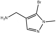 1-(5-bromo-1-methyl-1H-pyrazol-4-yl)methanamin
e hydrochloride Struktur