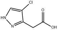 2-(4-chloro-1H-pyrazol-5-yl)acetic acid Struktur