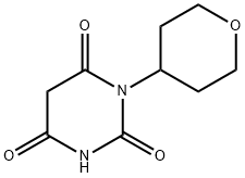 1-(tetrahydro-2H-pyran-4-yl)pyrimidine-2,4,6(1H,3H,5H)-trione(WXC09722) Struktur