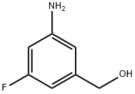 Benzenemethanol, 3-amino-5-fluoro- Struktur