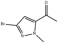 Ethanone, 1-(3-bromo-1-methyl-1H-pyrazol-5-yl)- Struktur