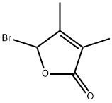 5-溴-3,4-二甲基呋喃-2(5H)-酮 結(jié)構(gòu)式