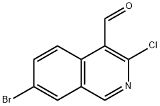 4-Isoquinolinecarboxaldehyde, 7-bromo-3-chloro- Struktur