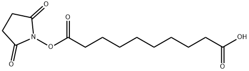 Decanedioic acid, 1-(2,5-dioxo-1-pyrrolidinyl) ester Struktur