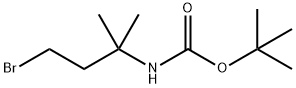 tert-butyl (4-bromo-2-methylbutan-2-yl)carbamate Struktur