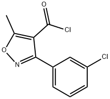 4-Isoxazolecarbonyl chloride, 3-(3-chlorophenyl)-5-methyl- Struktur