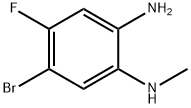 5-bromo-4-fluoro-1-N-methylbenzene-1,2-diamine Struktur