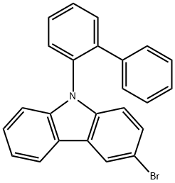 3-溴-N-(2-聯(lián)苯基)咔唑 結(jié)構(gòu)式