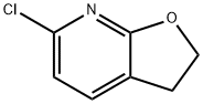 Furo[2,3-b]pyridine, 6-chloro-2,3-dihydro- Struktur