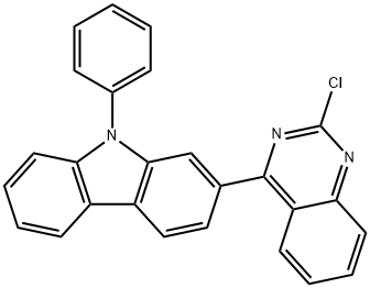 2-(2-chloro-4-quinazolinyl)-9-phenyl-9H-Carbazole Struktur