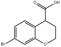 2H-1-Benzopyran-4-carboxylic acid, 7-bromo-3,4-dihydro- Struktur