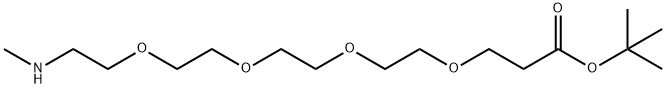 Methylamino-PEG4-t-butylester Struktur